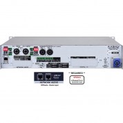 Ashly Nxe Series 2-channel Networkable Multi-mode Power Amplifier With Opdac4 & Opdante Cards