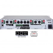 Ashly Nxe Series 4-channel Networkable Multi-mode Power Amplifier With Opdac4 & Cnm-2 Cards