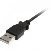 Startech Usb 2.0 Type-a Male To Left-angle Mini-b Male Cable (6', Black)