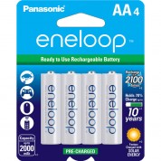 Panasonic Eneloop Aa Rechargeable Ni-mh Batteries (2000mah, Pack Of 4)