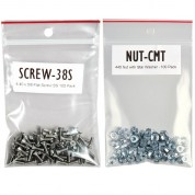 Tecnec 38b Flat Head Screws With Nuts & Washers Kit (stainless Steel, 100-pack)