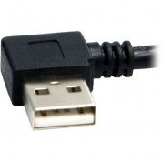 Startech 3' (0.9m) A Male Right Angle To B Male Right Angle Usb Cable (black)