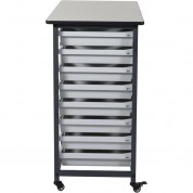 Luxor Double Row Mobile Bin Storage Unit (small Bins)