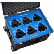 Jason Cases Protective Case For Set Of 6 Cooke S4 Prime Lenses (blue Overlay)