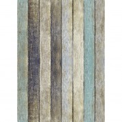 Westcott Rustic Wood Art Canvas Backdrop With Grommets (5 X 7', Vintage Yellow)