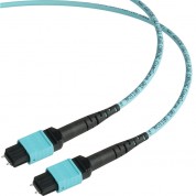 Camplex Mtp Elite Pc Male To Male 12-fiber Om3 Multi-mode Cable (aqua, 6')