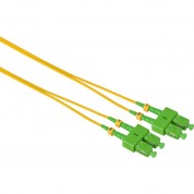 Camplex Duplex Apc Sc To Apc Sc Singlemode 9u/125u Fiber Optic Patch Cable (9.8', Yellow)