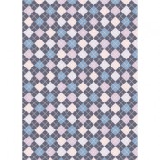 Westcott Diamond Plaid Matte Vinyl Backdrop With Grommets (5 X 7', Blue)