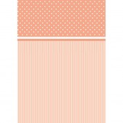 Westcott Dots-and-stripes Pattern Matte Vinyl Backdrop With Grommets (5 X 7', Orange)