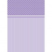 Westcott Dots-and-stripes Pattern Matte Vinyl Backdrop With Grommets (5 X 7', Purple)