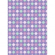 Westcott Diamond Plaid Matte Vinyl Backdrop With Grommets (5 X 7', Orchid)