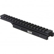 Weaver Flat Top Riser Rail (20 Moa Canting, Matte Black)