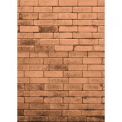 Westcott Brick Wall Matte Vinyl Backdrop With Hook-and-loop Attachment (5 X 7', Orange)