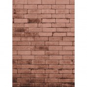 Westcott Brick Wall Matte Vinyl Backdrop With Hook-and-loop Attachment (5 X 7', Red)