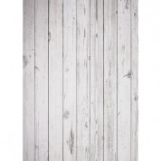 Westcott Old Wood Floor Matte Vinyl Backdrop With Grommets (5 X 7', White)