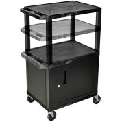 Luxor Height-adjustable Tuffy Cabinet Cart With Electrical Assembly (24 X 24.5-42 X 18