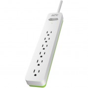 Apc Essential Surgearrest 6-outlet Surge Protector (6', White, 120v)