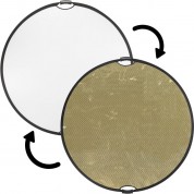 Impact Circular Collapsible Reflector With Handles (soft Gold/white, 42