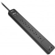 Apc Pe6u2 Essential Surgearrest 6-outlet Surge Protector With Usb Charging (black)