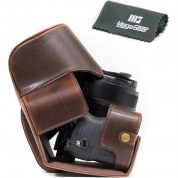 Megagear Ever Ready Leather Camera Case For Sony Cyber-shot Dsc-rx10 Iii (dark Brown)