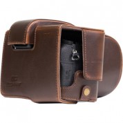 Megagear Ever Ready Leather Camera Case For Sony Cyber-shot Dsc-rx10 Iii (dark Brown)