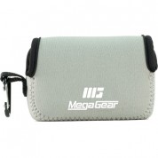 Megagear Ultralight Neoprene Camera Case With Carabiner For Nikon Coolpix A900 (gray)