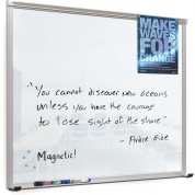 Balt Framed Magnetic Glass Dry Erase Whiteboard (gloss White, 3 X 4')