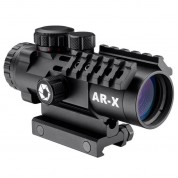 Barska 3x32mm Ir Ar-x Prism Scope (ar-x Mil-dot Red-green Illuminated Reticle, Matte Black)