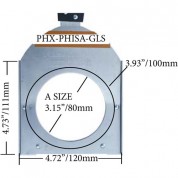 Altman Phx Glass Gobo Holder For Fixed Beam And Zoom Luminaires (iris Slot, A Size, 100mm)