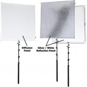 Fotodiox Pro Studio Solutions Sun Scrim Collapsible Frame Reflector Kit With Boom Handle And Bag (4x4')