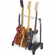 K&m 17513 Guardian 3, Three-guitar Stand (black/translucent)