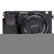 Megagear Mg987 Ever Ready Leather Case With Bottom Opening For Sony A5100 Ilce-5100 (black)