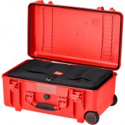 Hprc Hprc2550w Water-resistant Hard Case With Interior Nylon Bag And Built-in Wheels (red)