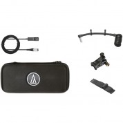 Audio-technica Atm350ucw Cardioid Condenser Clip-on Instrument Microphone With Universal Mounting System