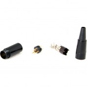 Cable Techniques Ct-ta3m-k Ta3m 3-pin Male Mini-xlr Connector (black)