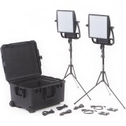 Litepanels Astra 3x Traveler Bi-color Duo 2-light Kit With V-mount Battery Brackets