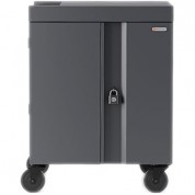 Bretford Cube Cart 16-device Charging Cart With 90° Doors (black)