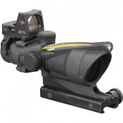 Trijicon 4x32 Acog Dual Illuminated Riflescope And 3.25 Moa Red Dot Type 2 Rmr Sight Kit (di .223 Amber Crosshair Reticle, Matte Black)