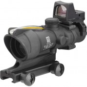 Trijicon 4x32 Acog Dual Illuminated Riflescope And 3.25 Moa Red Dot Type 2 Rmr Sight Kit (di .223 Amber Crosshair Reticle, Matte Black)