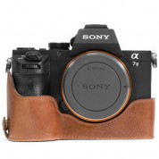 Megagear Ever Ready Leather Half Case And Strap For Sony A7s Ii, A7r Ii & A7 Ii (dark Brown)