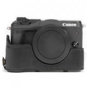 Megagear Mg1179 Ever Ready Pu Leather Case & Strap For Canon Eos M6 & 18-55mm (black)