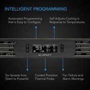 Ac Infinity Cloudplate T1 Quiet Rack Cooling Fan System (1 Ru, Exhaust)