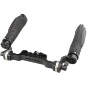 Camvate Black Leather Handle Shoulder Mount Rig With 15mm Double-rod Clamp