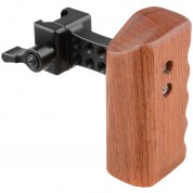 Camvate Wooden Handgrip With Quick Release Clamp For Select Dslrs (right Hand)