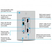 Atlona 4k Uhd 2x1 Hdbaset Wall Plate Switcher With Dual Hdmi Inputs