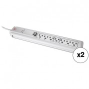 Apc P7gb Surgearrest Essential 120v 7-outlet Surge Protector (4', White, 2-pack)