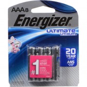 Energizer Ultimate Lithium Aaa Batteries (1.5v, 1200mah, 8-pack)