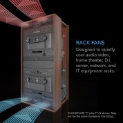 Ac Infinity Cloudplate T7-n Rackmount Cooling Fan System (2 Ru, Intake Design)