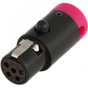 Cable Techniques Ct-lps-ta5-p Lps Low-profile Ta5f Connector (purple)