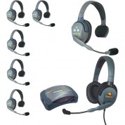 Eartec Hub7smxdeu Ultralite 7-person Hub Intercom System With Max 4g Double Headset (eu)